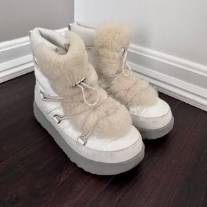 UGG White Snow Boots